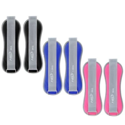 PESI PER CAVIGLIE E POLSI DI SABBIA SPORT FITNESS 2 CAVIGLIERE 1Kg 1.5kg 2kg 3kg