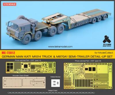 1/72 German MAN Kat1 M1014 Truck & M870A1 Detail Set for Modelcollect kits