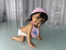 Künstlerpuppe Sammler Laura lee Wambach Resin Puppe 16 cm. Top Zustand  