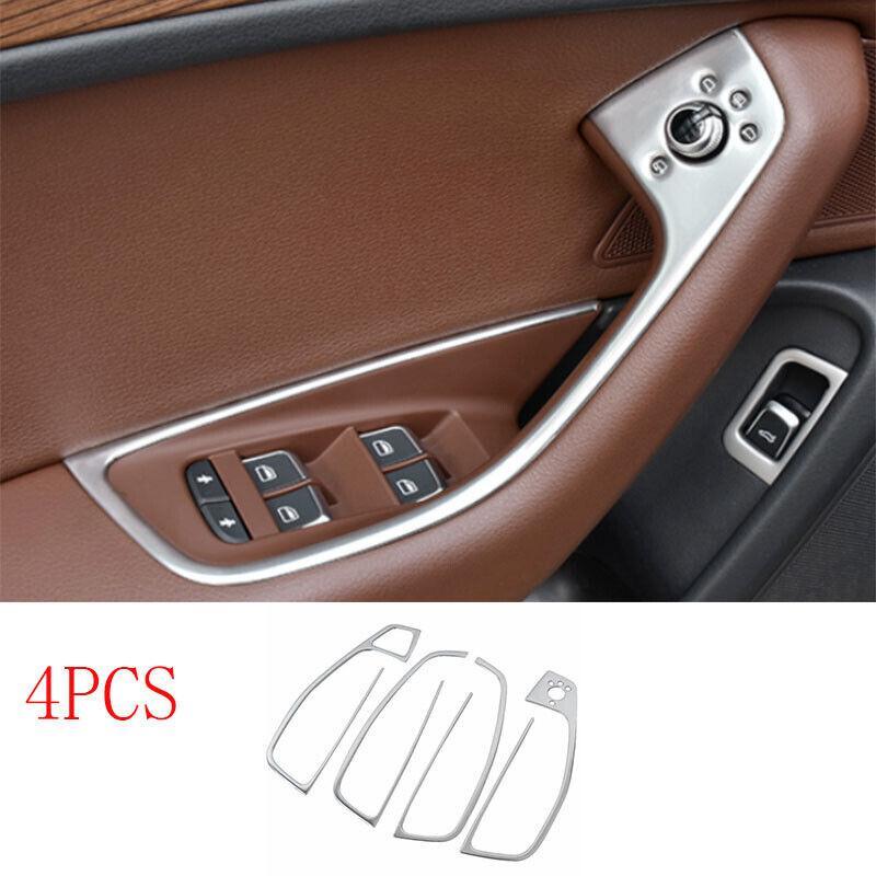 Audi S6 2013-2018 Silver Titanium Window Lift Panel Trim Cover
