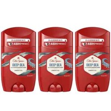 Old Spice Deodorant Stick Deep Sea Ocean Breeze Scent 50ML x 3, EXP 04/26