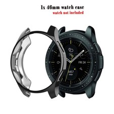 Black - Soft Electroplate Case Cover for Samsung Gear S3 Frontier SM-R765T Watch