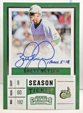 Brett Netzer 2017 Panini Elite Extra Ed Contenders College Ticket Autograph Auto