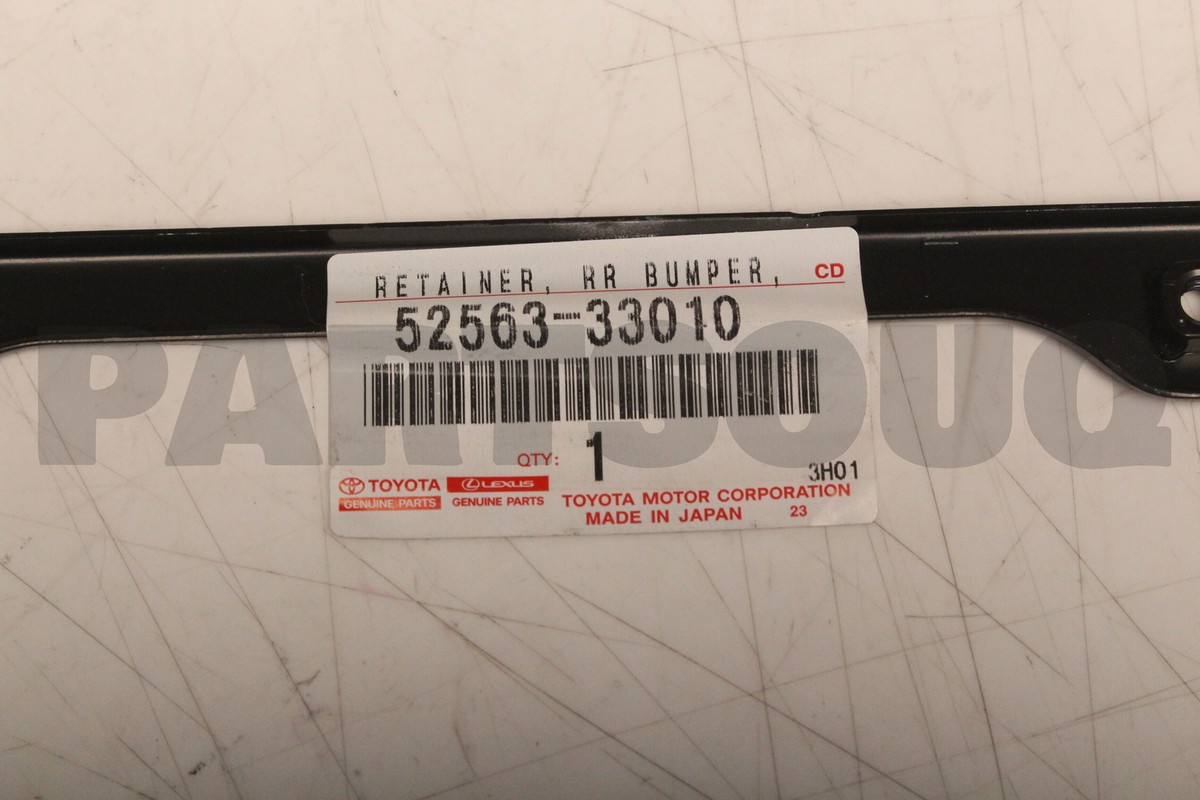 5256333010 Genuine Toyota RETAINER, REAR BUMPER, UPPER LH 52563