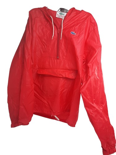 Vintage Blue Alligator Lacoste Red Pullover, Hoodie Stow Away, Rain Hoodie, - Picture 4 of 23