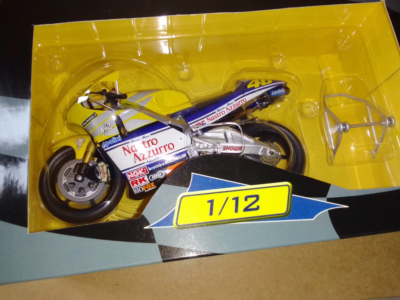 Moto GP Honda 500 NSR Valentino Rossi Altaya 1/12