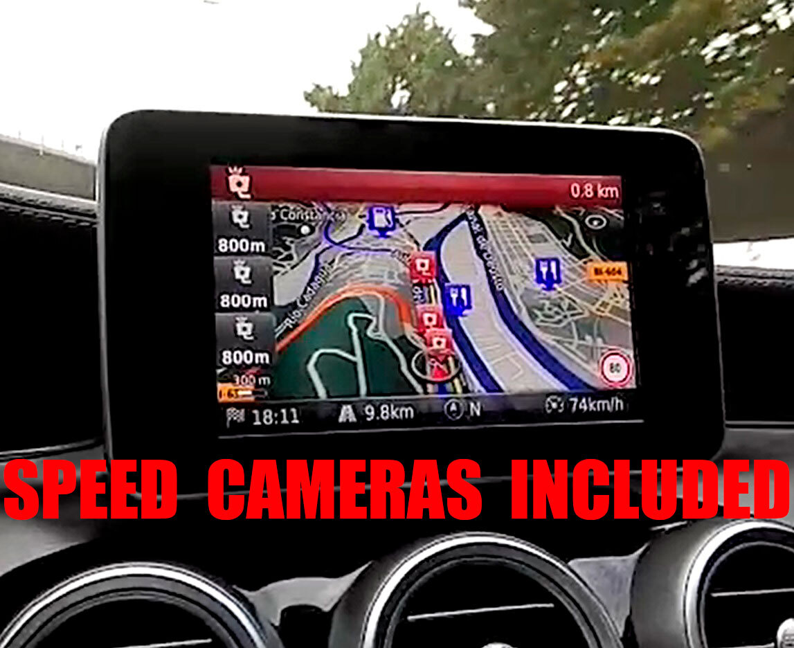 Mercedes v19 Europa 2022 Radares de Velocidad Garmin Audio 20 Star