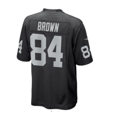 Nike Las Vegas Raiders ユニフォーム 84 BROWN NFL Nike Black Jersey On Field 84 Antonio Brown Raiders Football