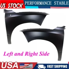 Fender Pair For 2011-2018 Ram 1500 Front Primed Steel with Emblem Provision