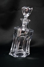 Decanter Whiskey Vodka Water Carafe Bohemia Czech Crystal Glass 22oz / 650ml