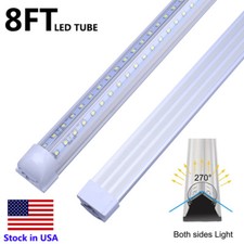 8 Foot Linkable LED Tube Light T8 72W V Shaped 8FT 96'' LED Shop Lights Fixture