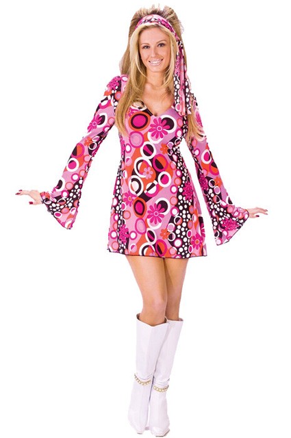 Adult Feelin' Groovy 60s Mod Hippie 