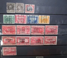 U.S.A. Early Stamps Lot, Precancels, No Gum, Reg. Issue & Parcel Post
