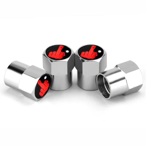4pcs Funny Middle Finger Car Wheel Tire Air Valve Stem Caps Dust Cover Universal - Picture 8 of 20