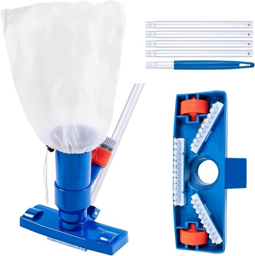 Handheld Ground Swimming Pool Vacuum Portable Jet Underwater Cleaner w/Filter Ba