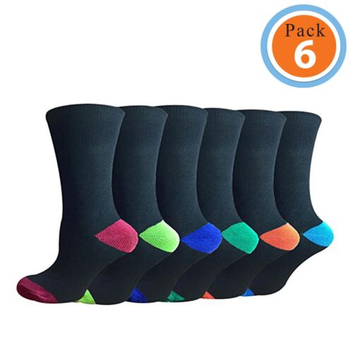 Herren Cotton Rich Ferse & Zehen Solides Muster Socken Größe 10-13 3,6 & 12 Packungen - Bild 3 von 4