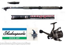 Shakespeare Fishing  RD Reel & Oxygen 8ft Carbon Travel Telescopic Rod 