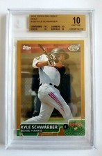 2015 TOPPS PRO DEBUT GOLD KYLE SCHWARBER RC! 1/50! BGS 10! 1/1! FIRST ONE!