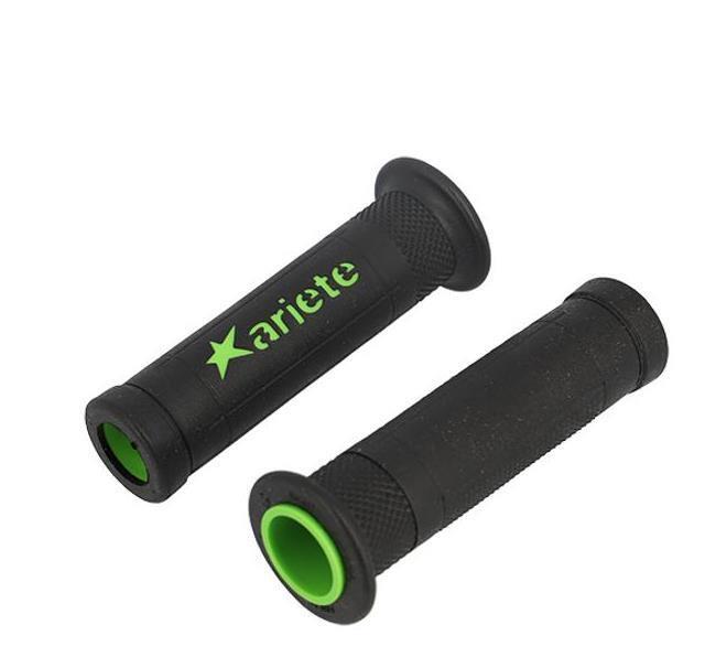 Poignées Ariete ARIRAM vert noir 120mm pour personnaliser sa moto