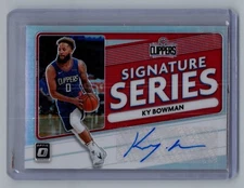 KY BOWMAN 2020-21 Donruss Optic #SS-KYB Signature Series SILVER HOLO PRIZM AUTO