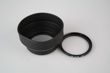Unknown Brand 55mm Collapsible Rubber screw in Lens Hood w/ 55-62 Adapter