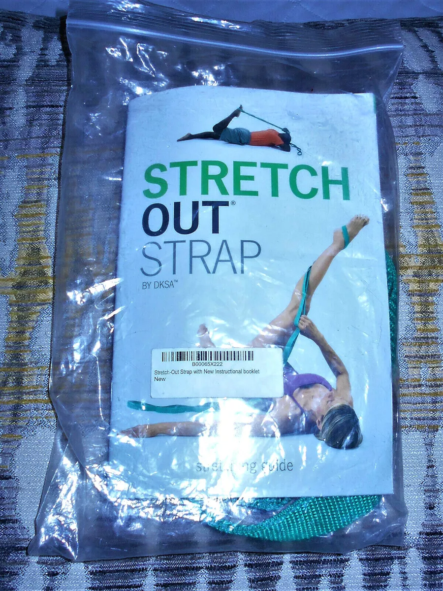 Stretch Out Strap & Instructional Exercise Booklet, Stretching Guide by  DKSA NEW