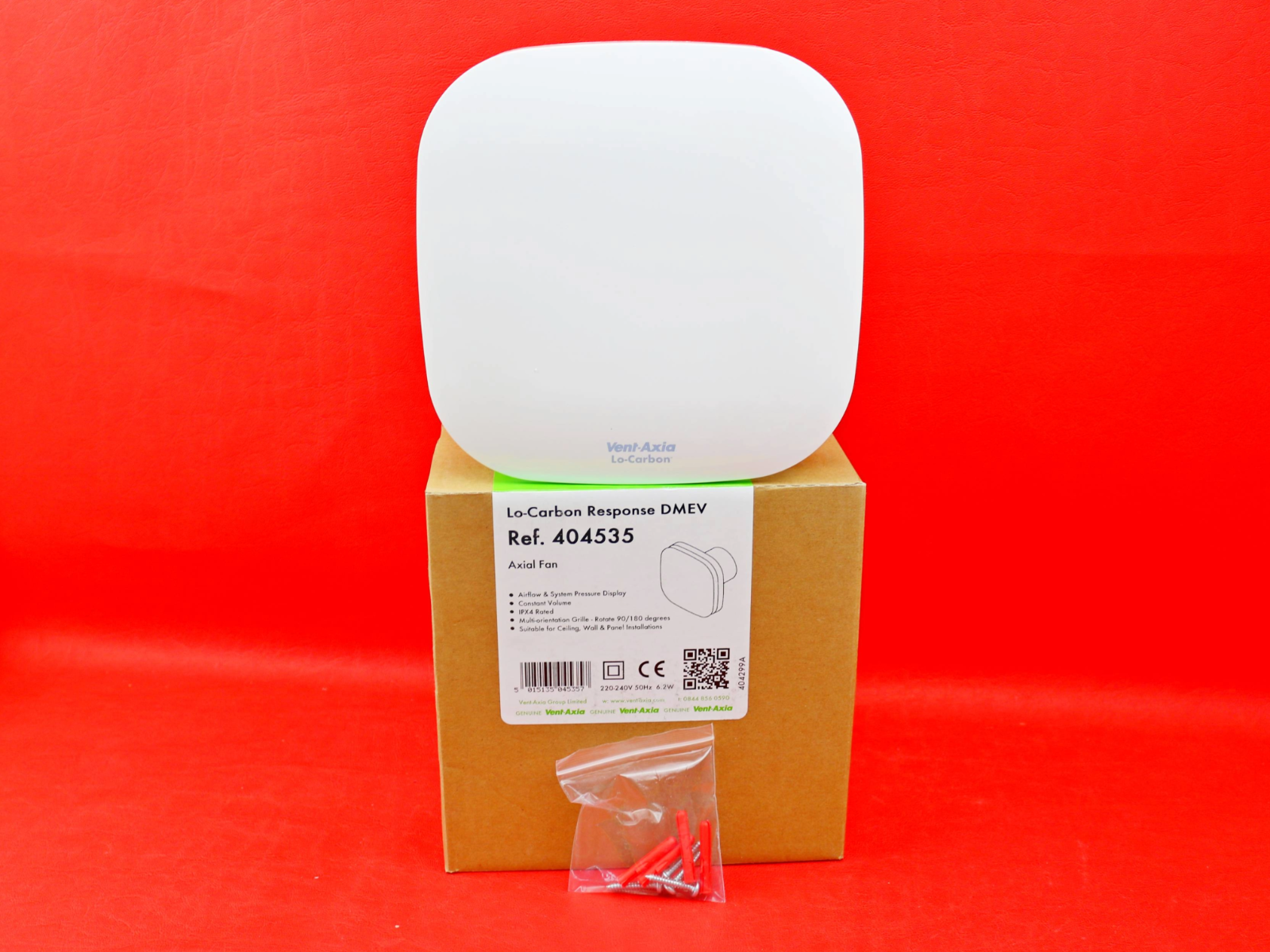Vent Axia Lo-Carbon Response dMEV 100mm Extractor Fan Humidistat & Timer 404535