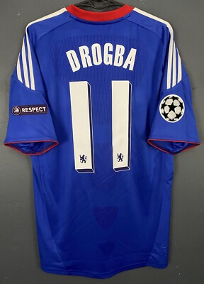 MENS FC CHELSEA 2010/2011 DIDIER DROGBA UEFA SOCCER FOOTBALL