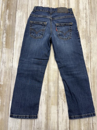 Levis 511 Slim Jeans Youth Sz 5 Reg 4-5 Yrs Blue Denim Straight Leg 5 Pockets - Picture 6 of 8