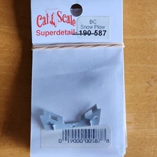BC Rail Diesel Snow Plow - Plastic - 1 Piece - Cal Scale 190-587 HO