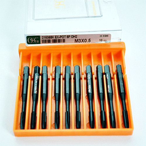 10ea M3 x 0.5 OH2 SPIRAL POINT Steam Oxided TAP HSSE OSG Tracking number provide - Picture 3 of 5