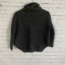 Free People Dylan Tweedy Pullover Cowl Neck Wool Linen Blend Sweater Size Small