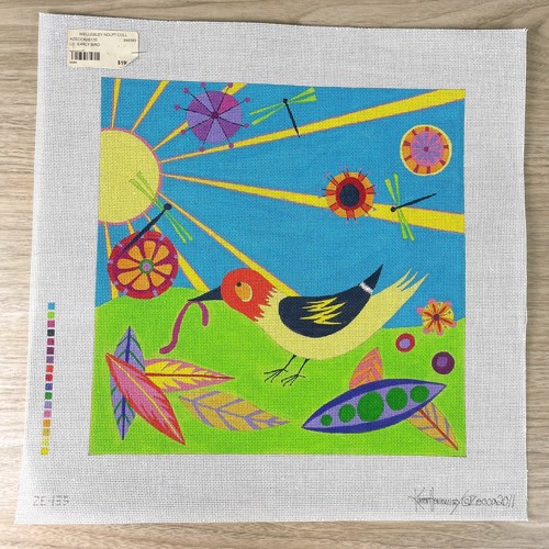 Zecca Early Bird handpainted needlepoint canvas ZE135 eBay