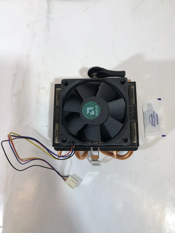 Original OEM AMD FM2 FM1 AM3 AM2 AM2+ CPU Heatsink Cooler Fan w/Thermal Paste - Image 2 of 3