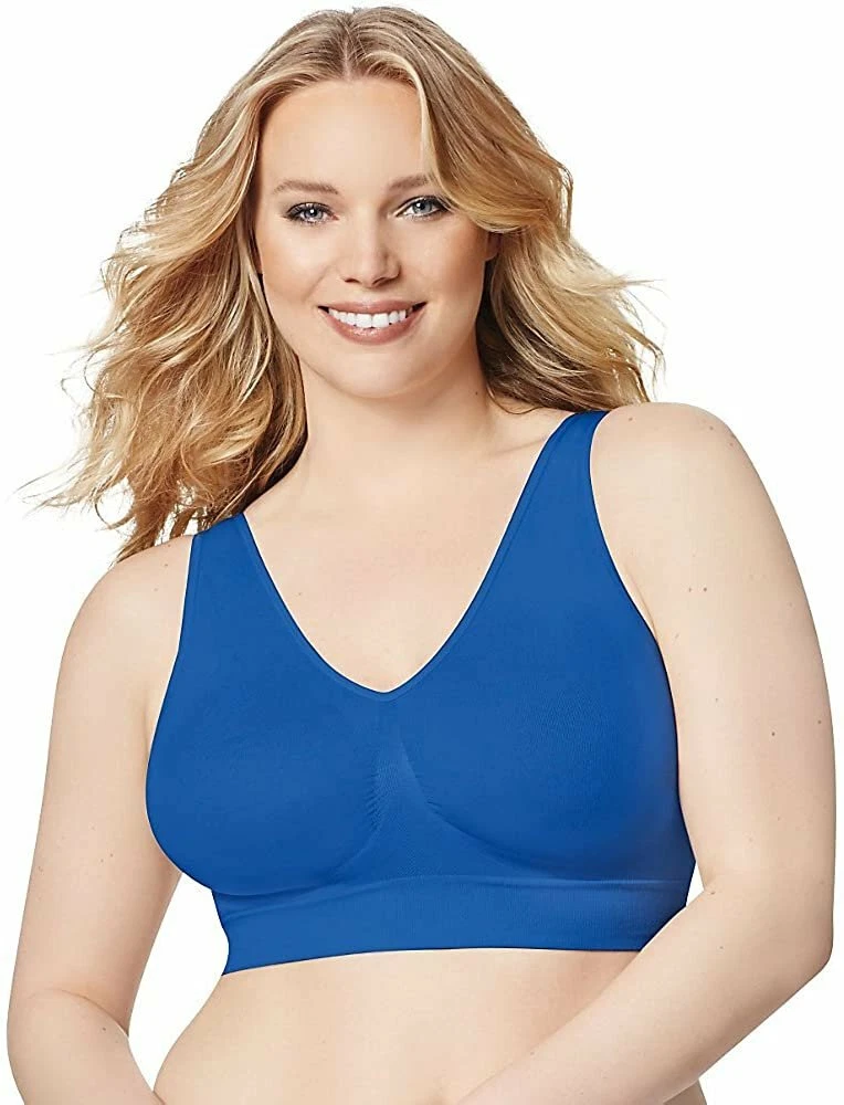 JUST MY SIZE Pure Comfort Seamless Wirefree Bra with Moisture