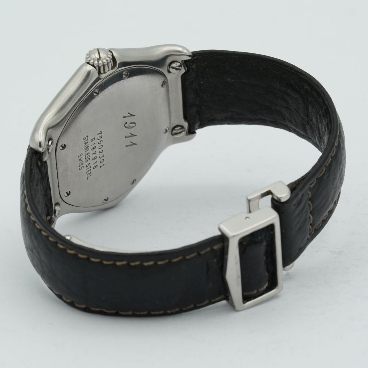 Ebel 1911 Men's Watch Steel 36MM Top Condition With Orig. Leather Armband 987902 eBay