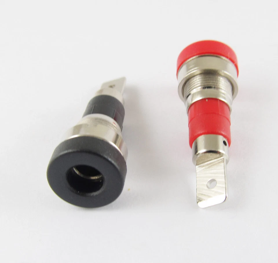 10 Multímetros Instrumento 4mm Poste de Encuadernación Banana Jack Montaje en Panel Sonda de Prueba R&B - Imagen 2 de 4