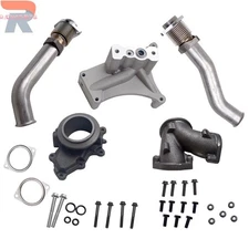 Fit 99.5-03 Ford 7.3LTurbo Up Pipe Kit with NON-EBPV Pedestal & Exhaust Housing