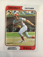1974 Topps #10 Johnny Bench Cincinnati Reds Near Mint Raw HOF (40)