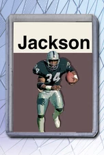Bo Jackson Artist Signed Football Art Card 3/10