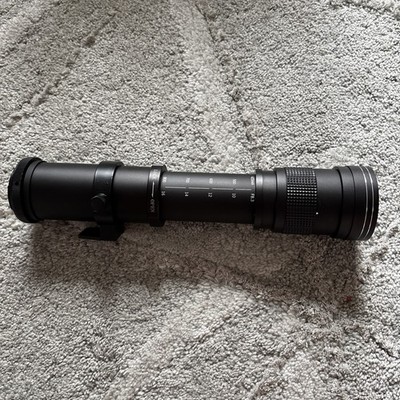 Lightdow 420-800mm f/8.3 Manual Zoom Super Telephoto Lens + T Mount Ring READ