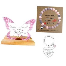 Meaningful Gift Set - Heartfelt Birthday Gifts, Love You to the Sister Pink