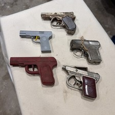 Vintage Die Cast Metal  Plastic Toy Cap Guns Lot 1