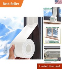 Window Sealing Tape 3 Inch Width Weatherproof Insulation for Windows 65.5 ft