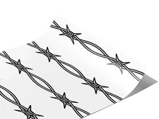 Rwraps Barbed Wire Spiked Variations Gloss Vinyl Film Wrap 59in x 13ft Vinyl