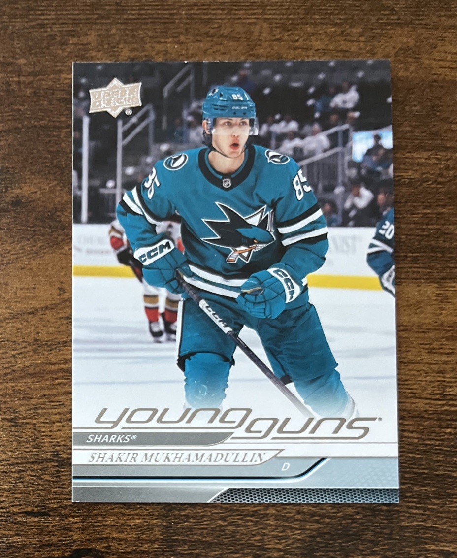 2024-25 Upper Deck Series 1 Young Guns #211 Shakir Mukhamadullin Rookie Sharks