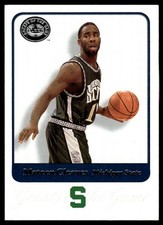 2001 Fleer Greats of the Game #55 Mateen Cleaves - Michigan State Spartans