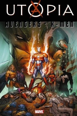 UTOPIA (AVENGERS / X-MEN) By Matt Fraction & Marc Silvestri - Hardcover *VG+*