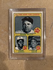 1973 Topps - All-Time Leaders Babe Ruth, Willie Mays, Hank Aaron #1