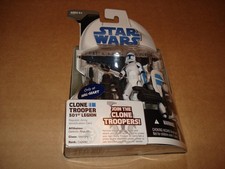 Star Wars 2007 The Clone Wars    Clone Trooper 501st Legion      Walmart Exclusive